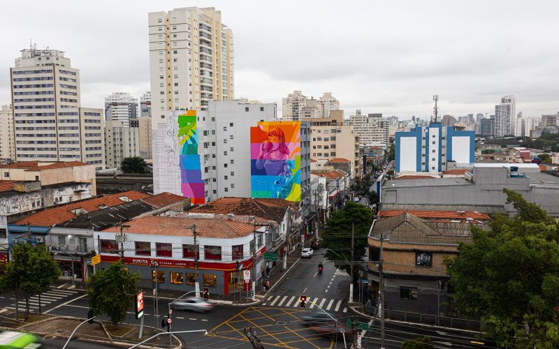 Mural na Mooca em homenagem ao Dia do Leite